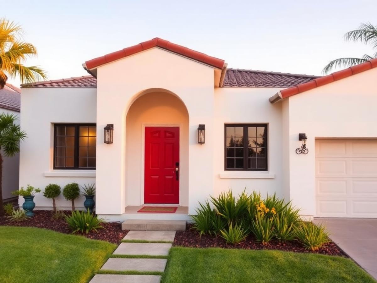 Residential exterior house repaint in the Inland Empire